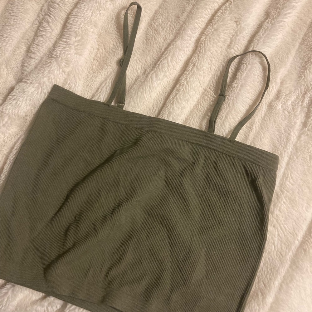 Green tank top